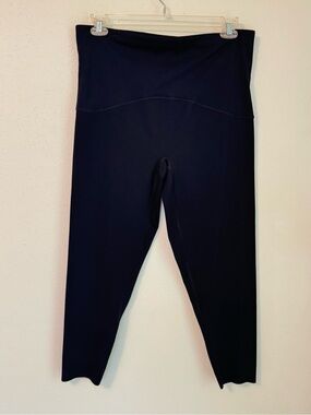 Spanx Booty Boost Active Cropped Legging Plus Black High Rise Smooth Size 2XL